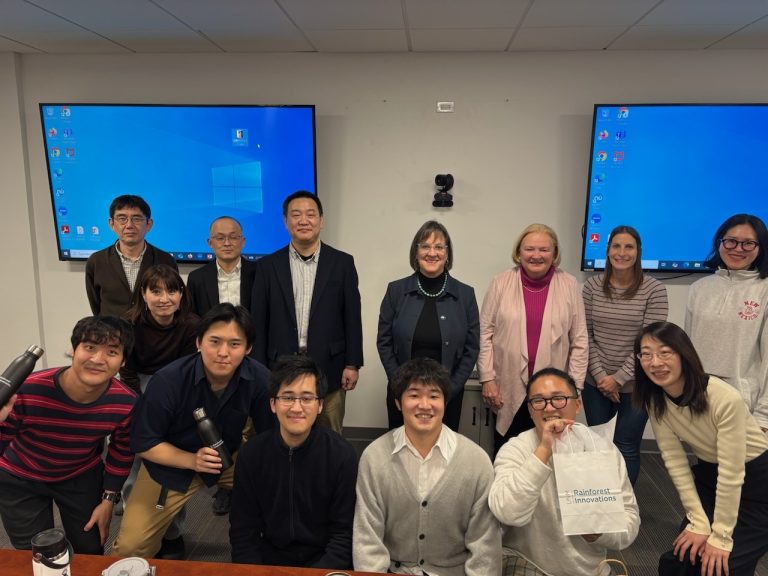 Japanese Visitors Group Shot with Casey DeRaad