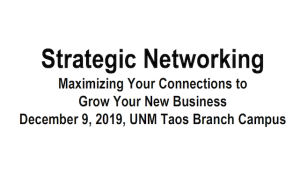 strategic networking