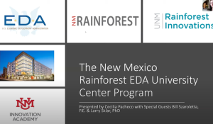 the new mexico rainforest EDA university center program