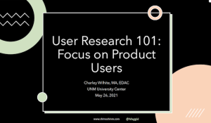 user research 101
